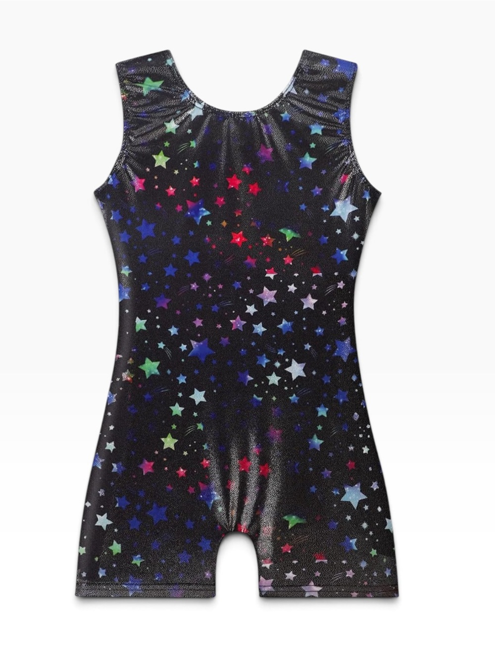 NWT Holographic Star Sparkle Gymnastics Tumbling Unitard Biketard 🛍️ 2/$10•3/$12